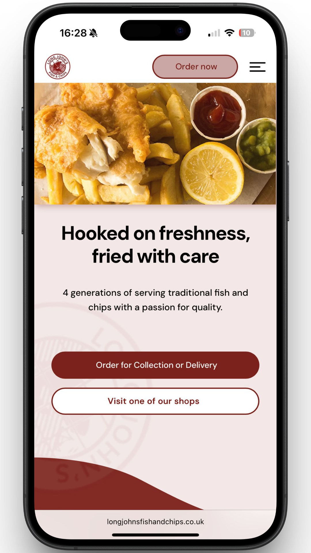 the best fish and chips restaurant, long john's fish and chips mockup