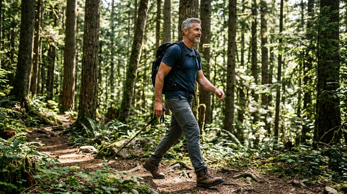 mayas method weight loss - nature walk for men over 40