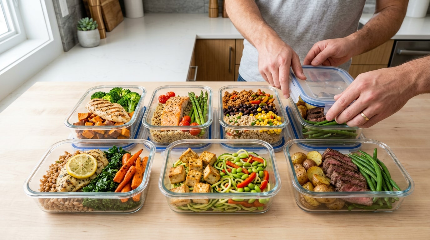 100 50 method weight loss - meal prep for men over 40