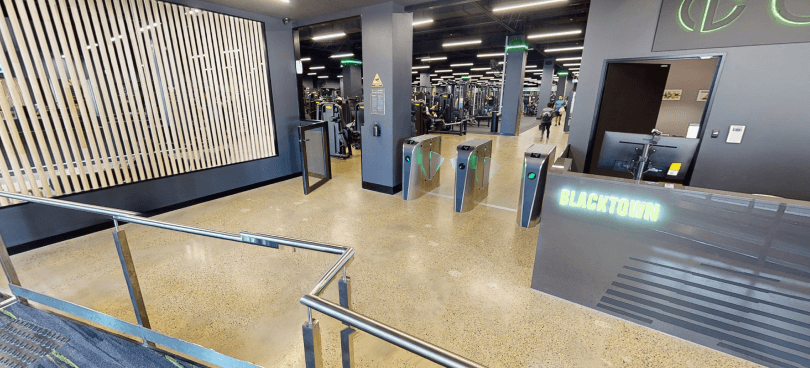 Club Lime welcome gates accessible from carpark