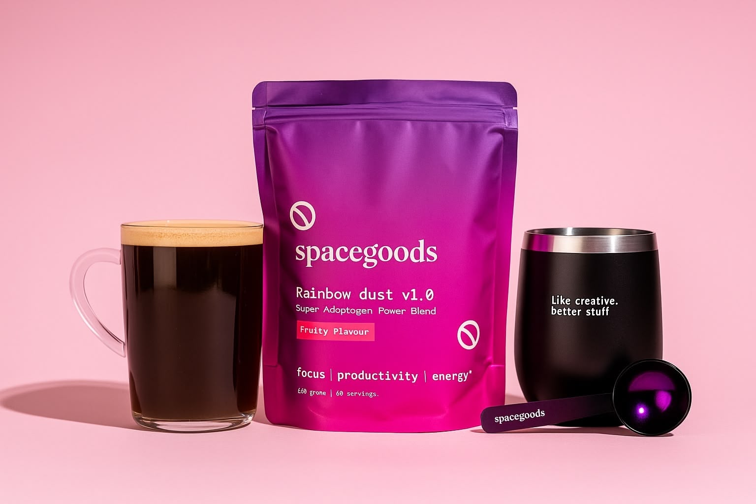 🌈 Spacegoods Rainbow Dust Starter Kit Review : Le café aux champignons qui booste votre énergie naturellement