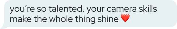 Review message bubble