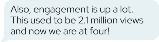 Review message bubble