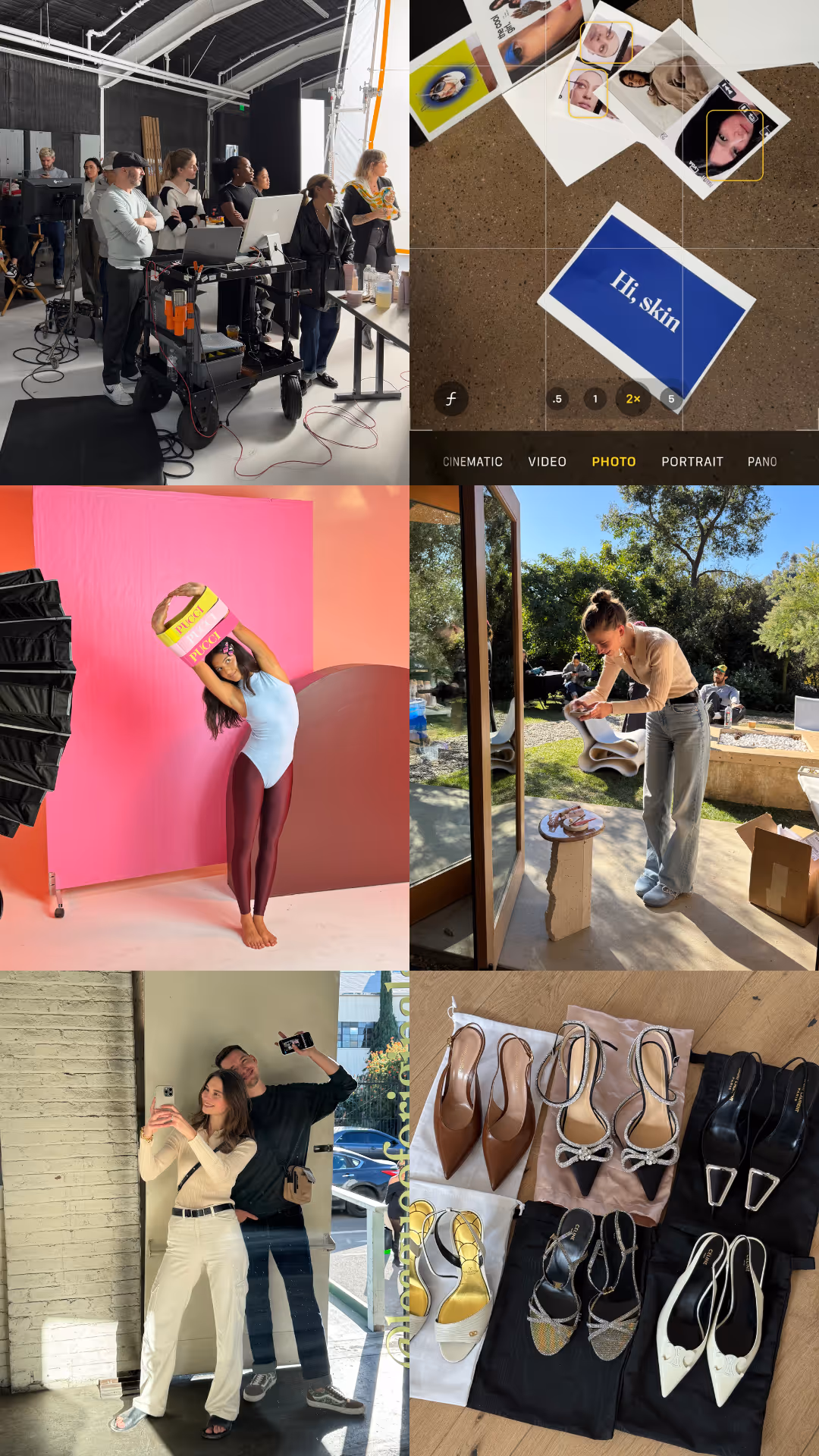 Backstage collage