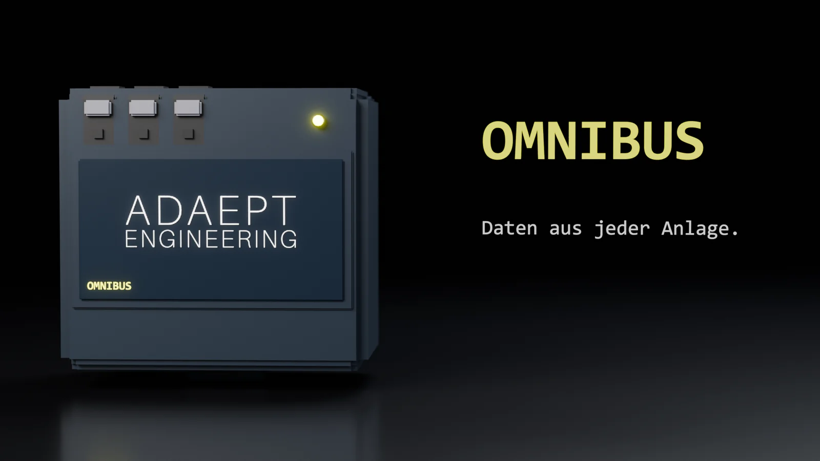 OMNIBUS-Gerät mit Adaept-Engineering-Schriftzug