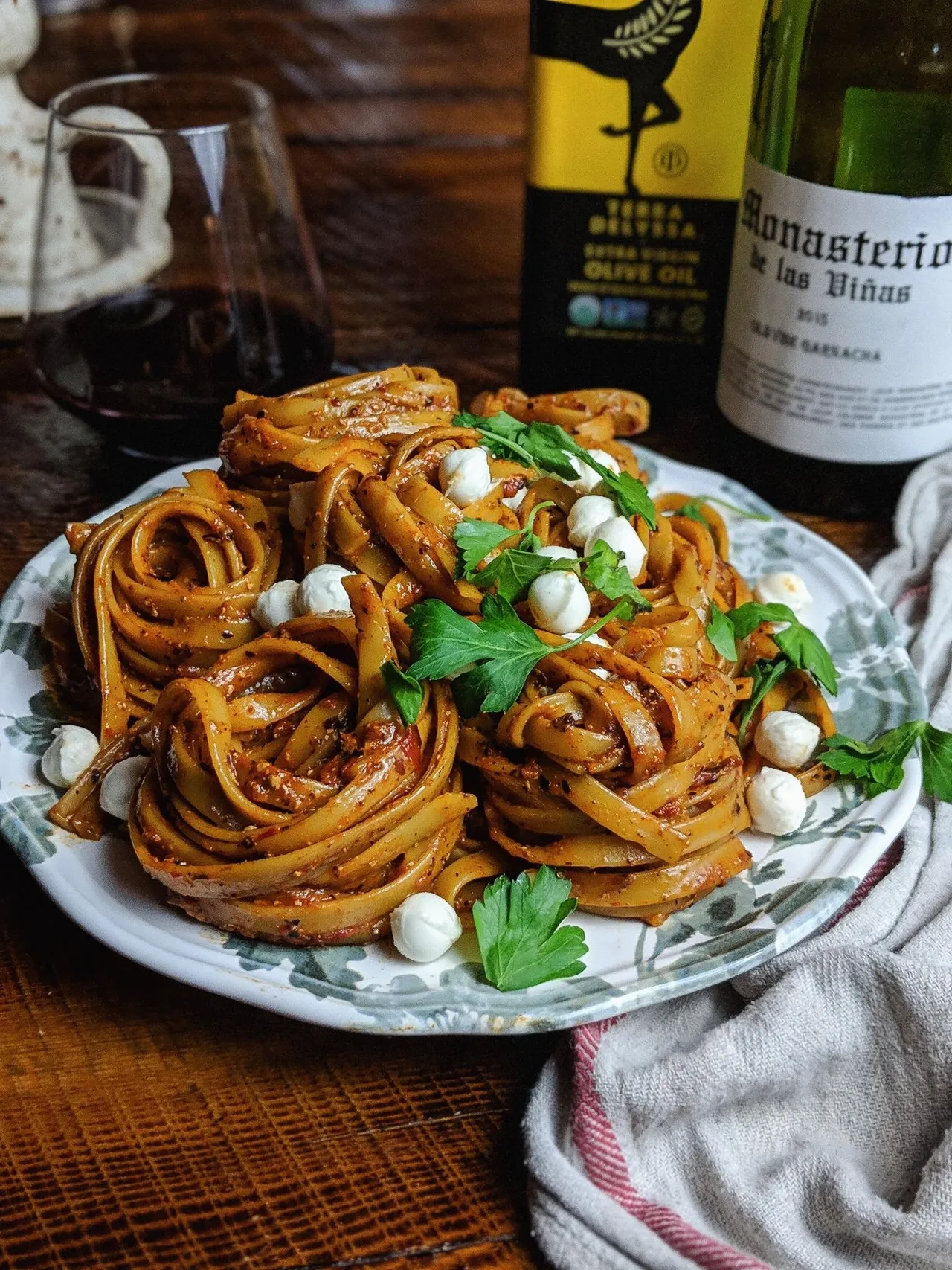 Pâtes aux poivrons rôtis