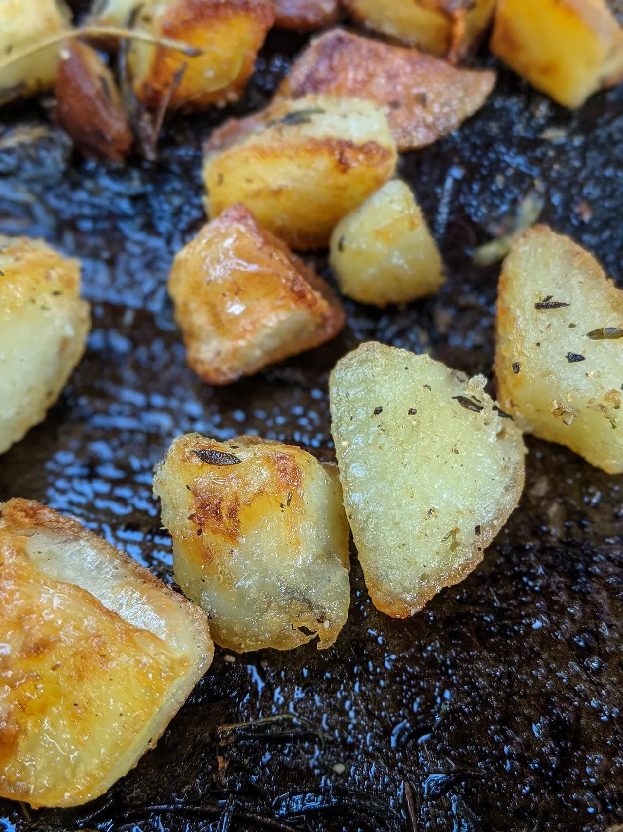 Petites pommes de terre très croustillantes