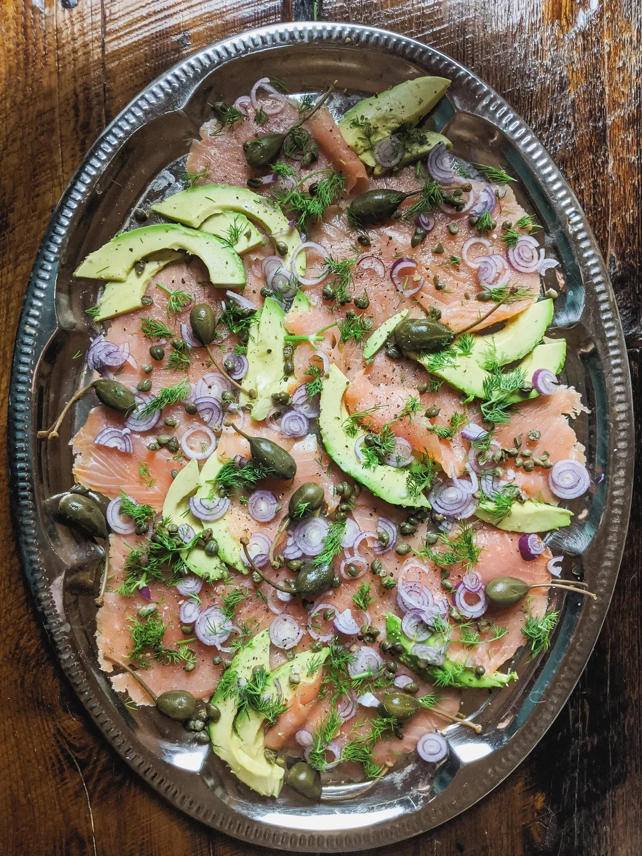 Mon plateau de saumon fumé