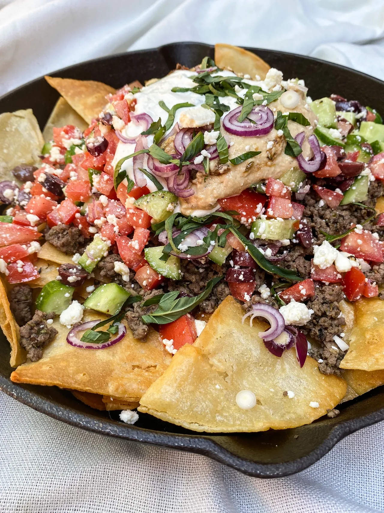 Nachos à la grecque