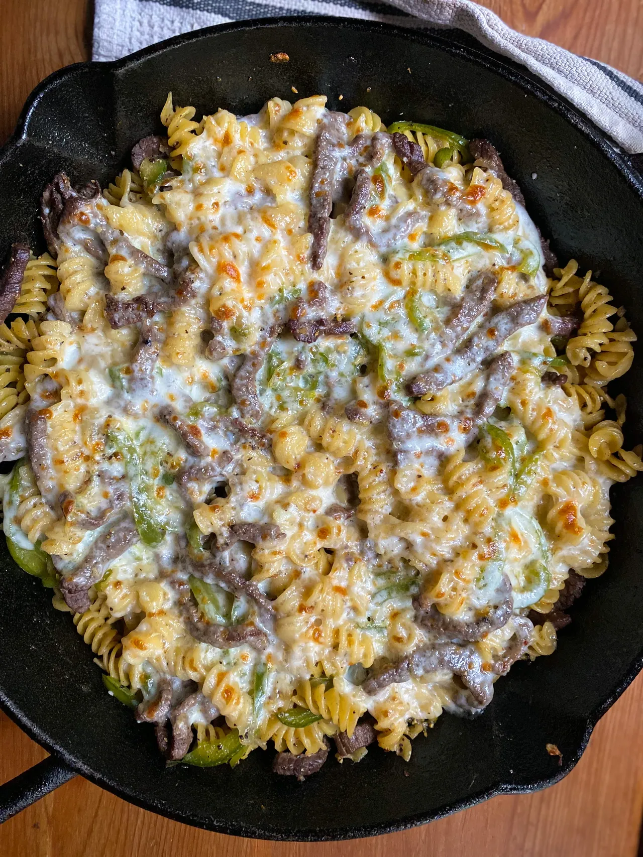  Pâtes style philly cheesesteak