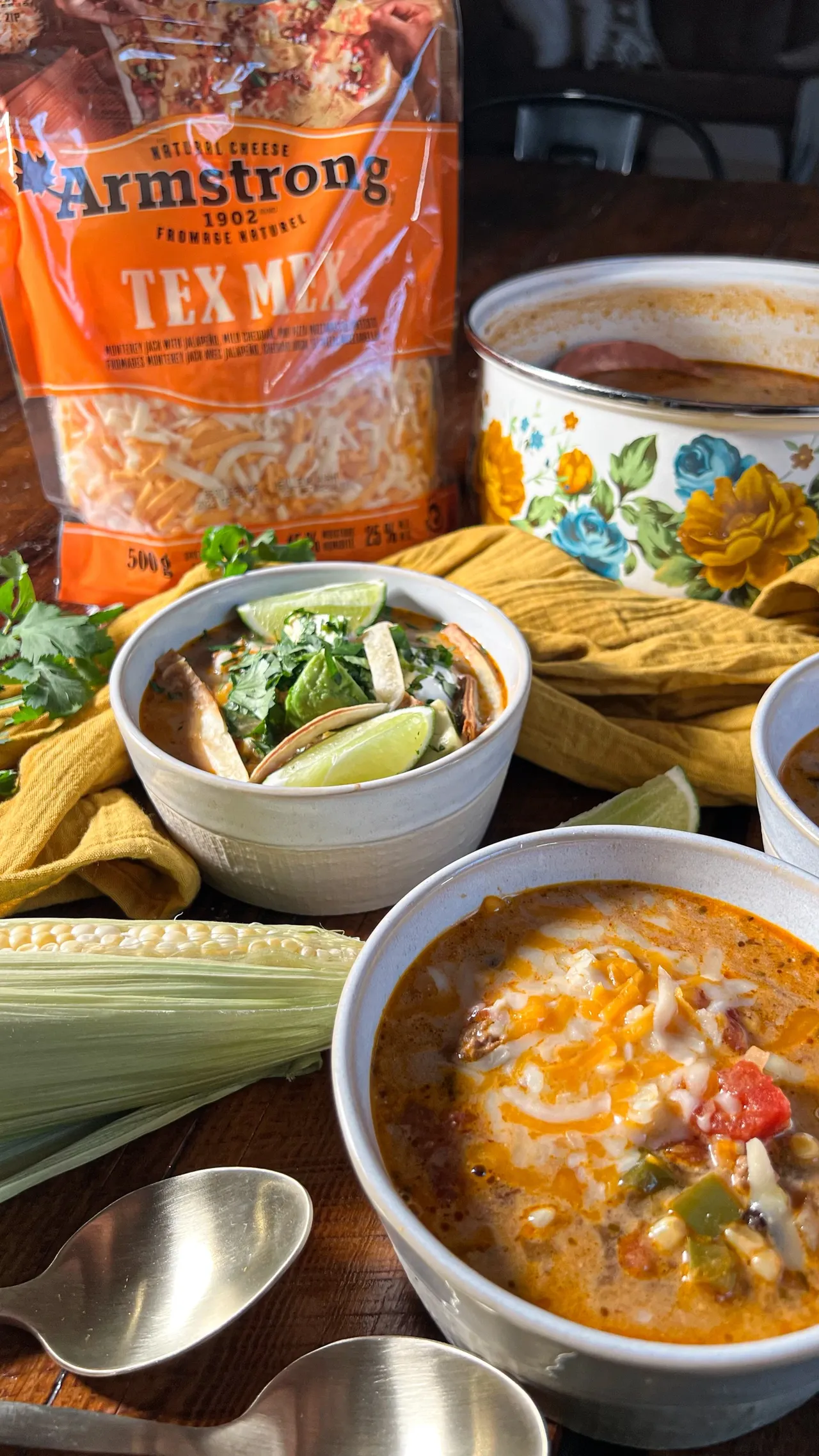 Soupe crémeuse style tacos