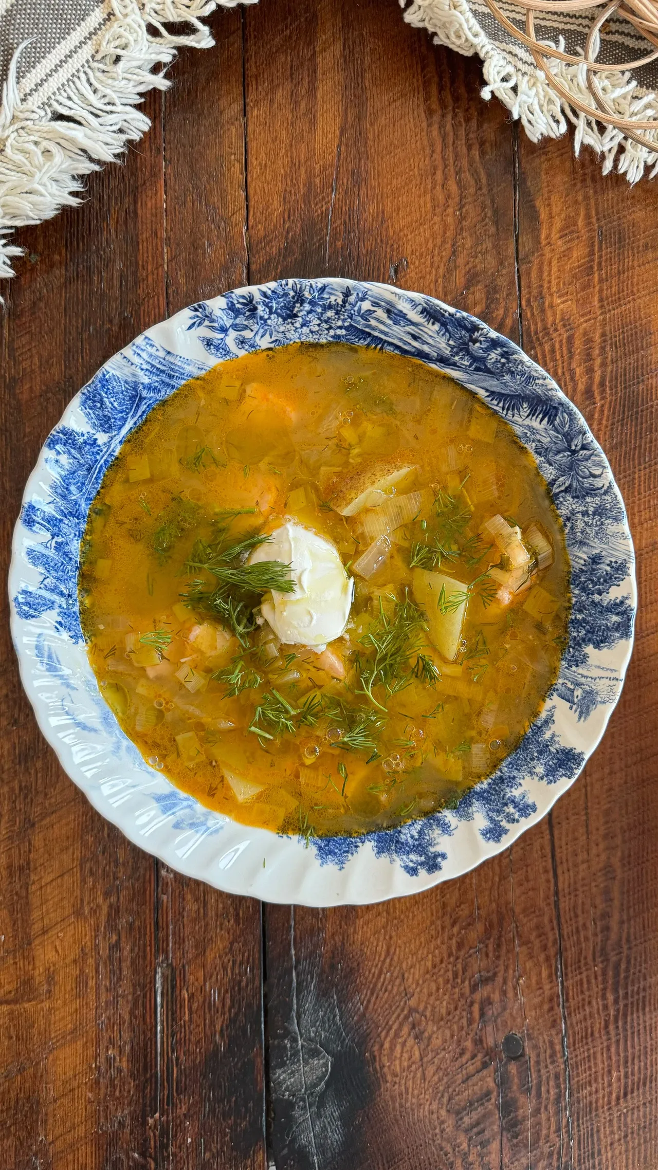 Soupe nordique saumon et pommes de terre