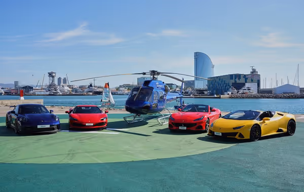 Supercar? Hot-air balloon? Get around Barcelona like Tosin
