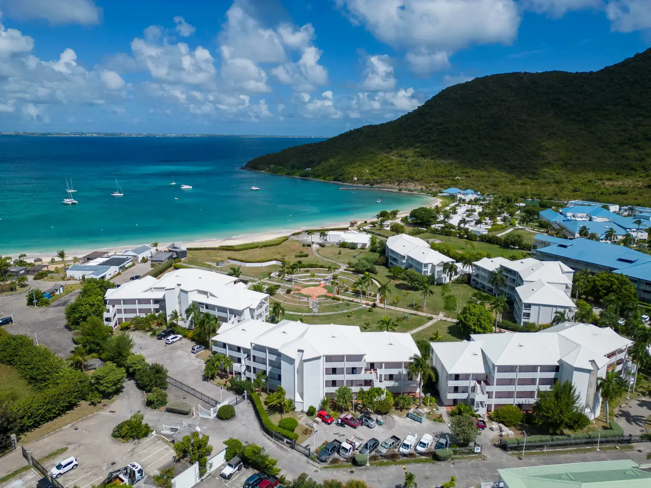 galerie Palm Court Résidence Hôtel 4**** Baie Orientale Saint Martin