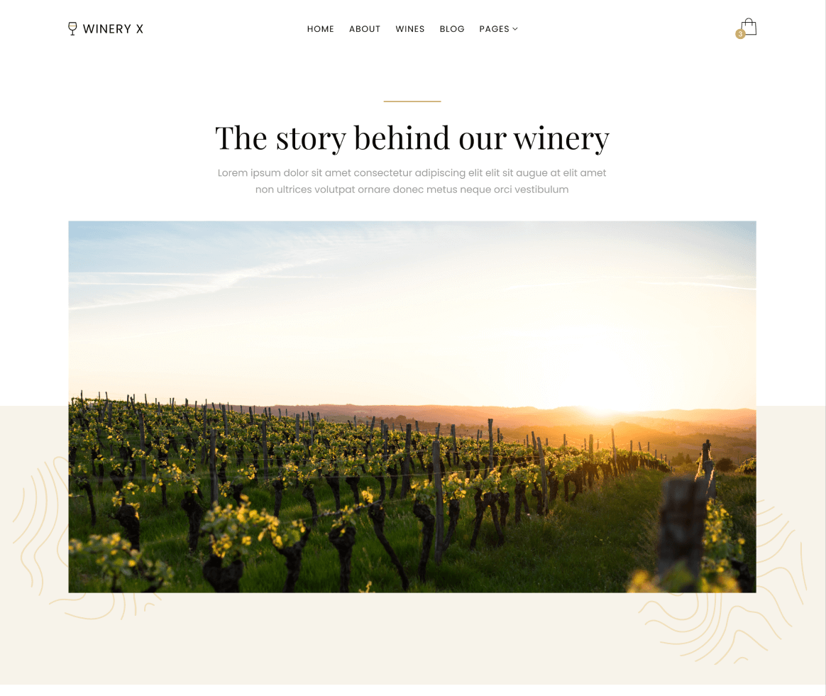 Winery X - About page - Winery Webflow Template