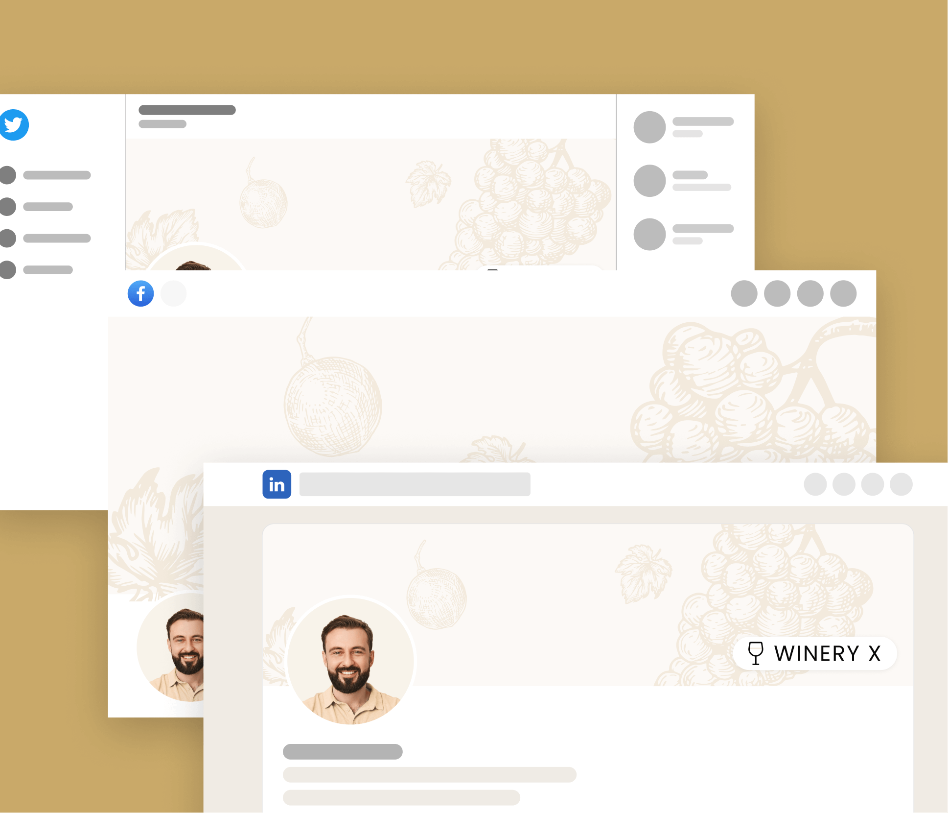 Winery X - Social Media Assets - Winery Webflow Template