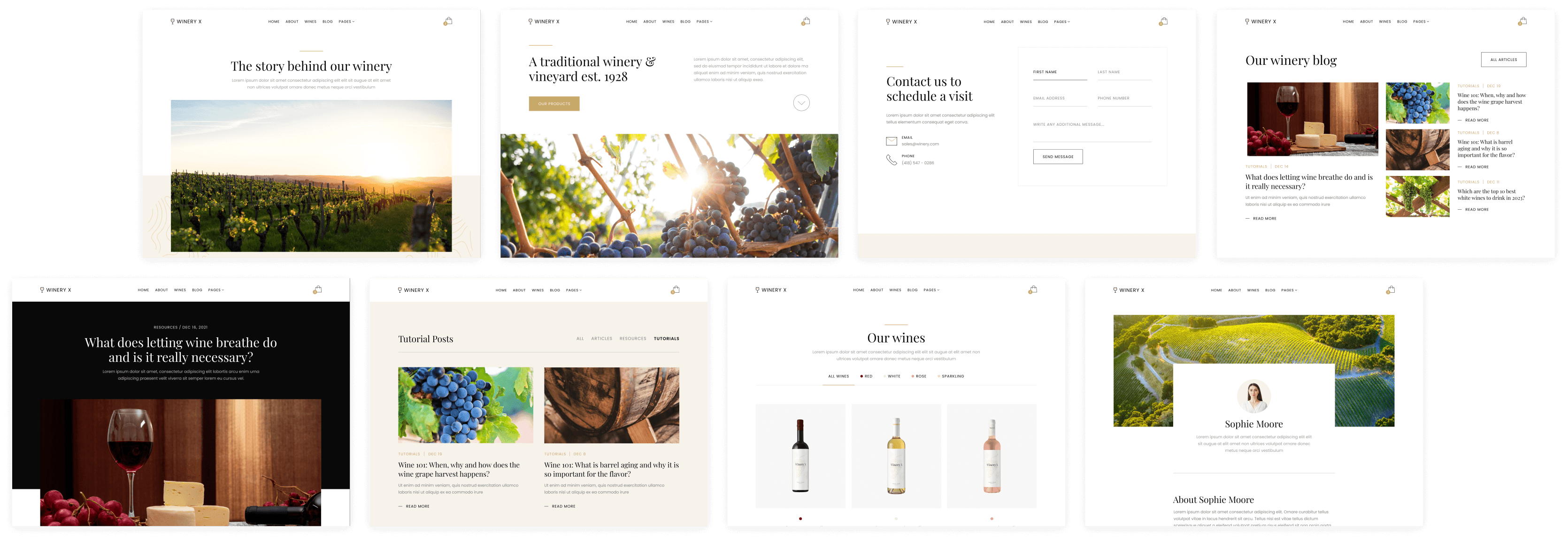 Winery X - Browse all Templates - Winery Webflow Template