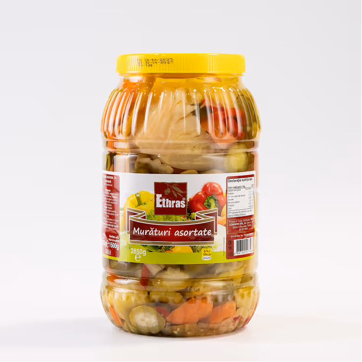 Murături Asortate Ethras, PET 3000 ml / 2850g