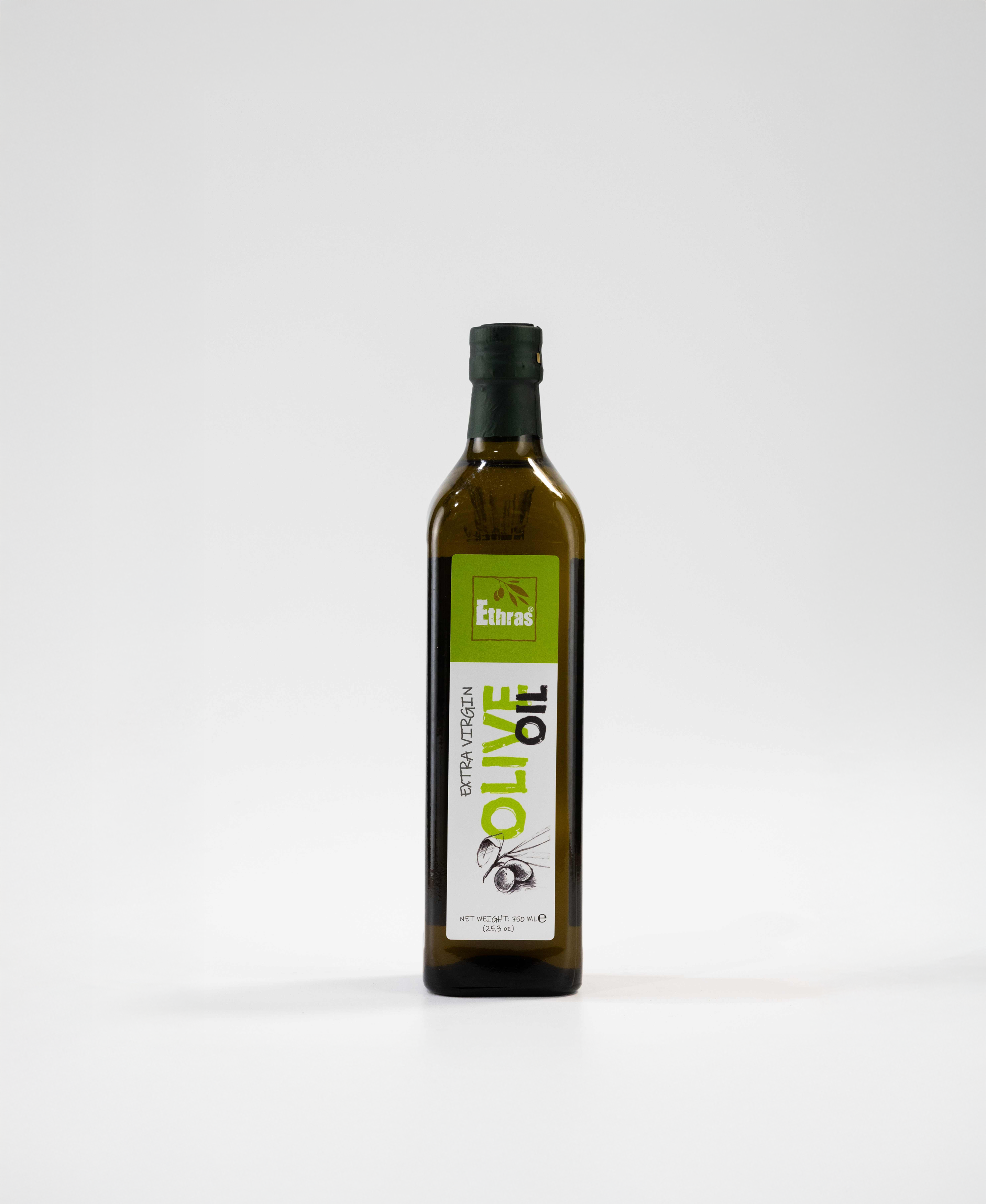 Ulei de măsline Ethras, Sticlă 750 ml / 720 g