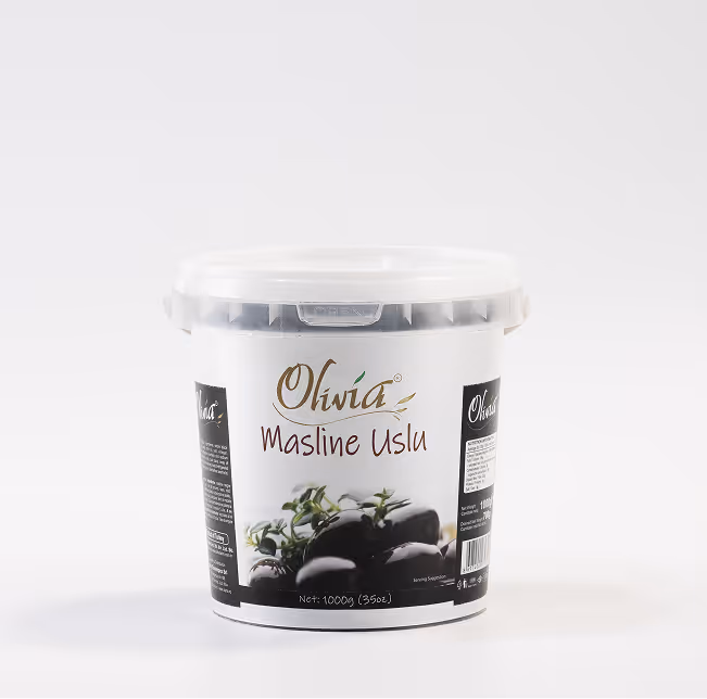 Măsline Naturale Întregi USLU Olivia, Găleată Plastic - 1.000 ml / 1.000 g