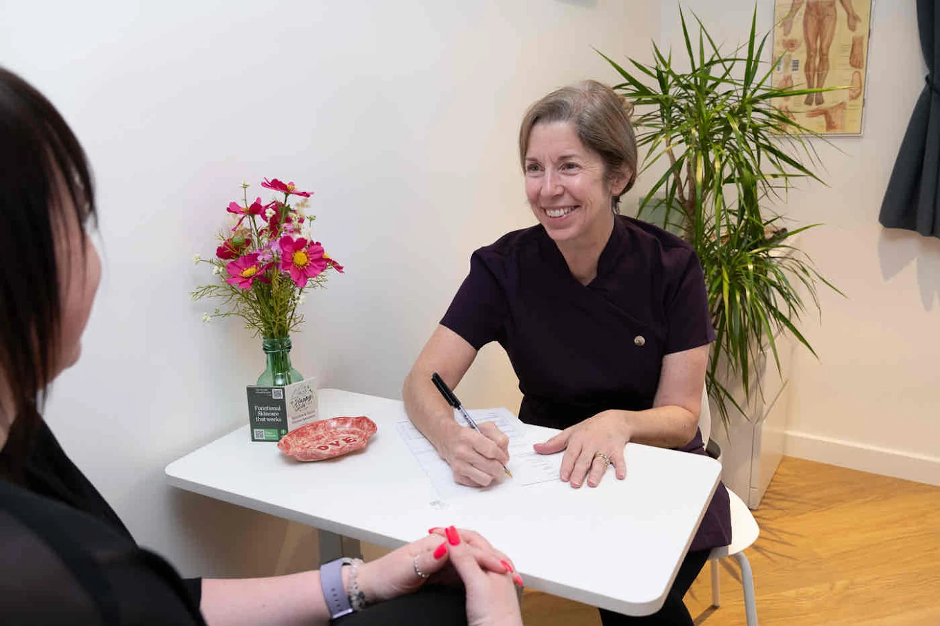 outdoor yoga session in a tranquil garden