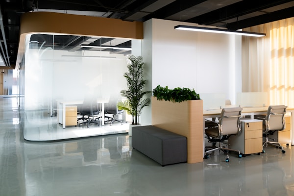 Office next to the corridor | Shanghai Lingang Technology Innovation Center