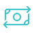 A turquoise play button icon enclosed within a rectangular shape.