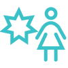 person dress burst icon