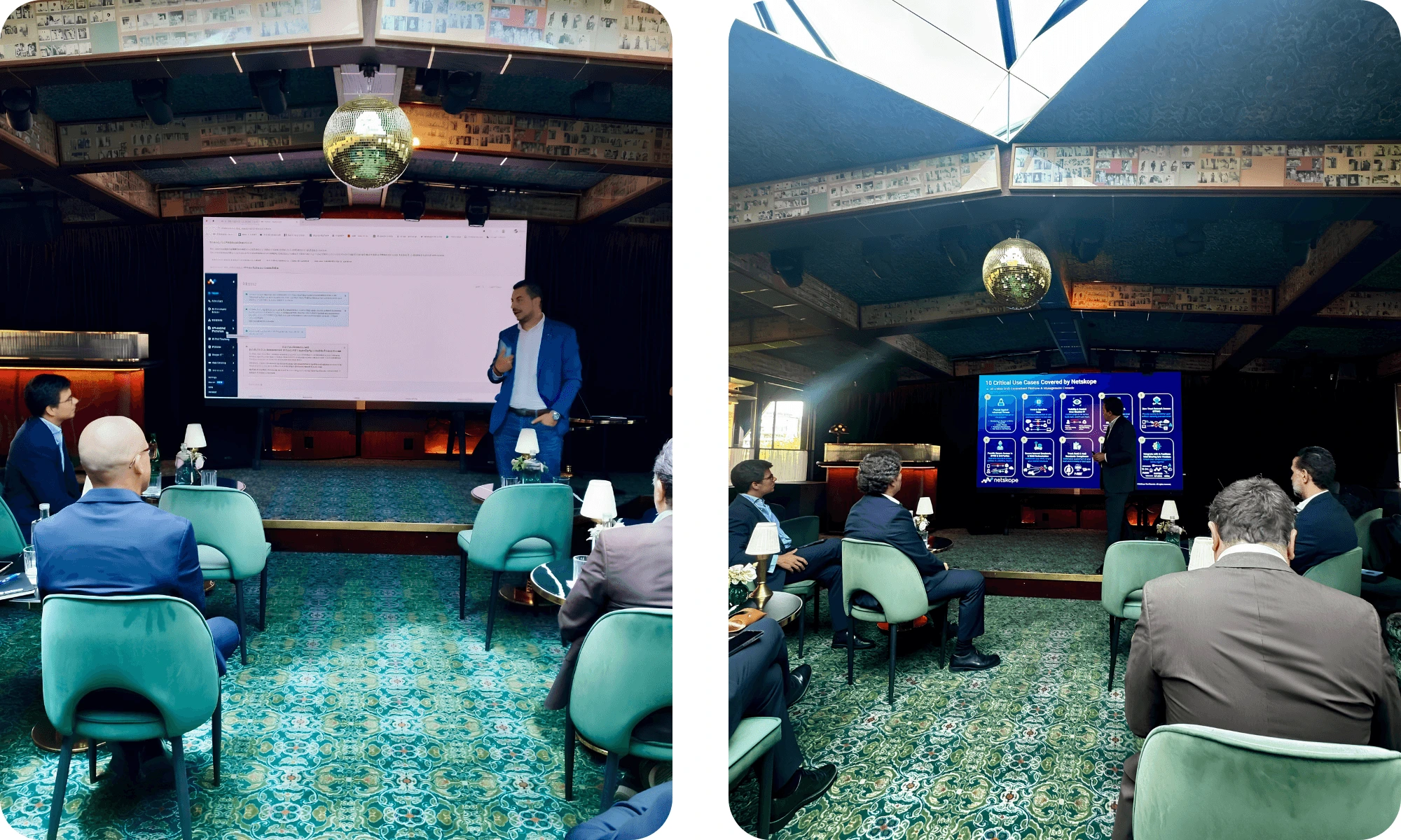 Almoço executivo IDW Tech Bites com a Netskope no JNcQUOI Club em Lisboa, focado em cibersegurança para o setor público.