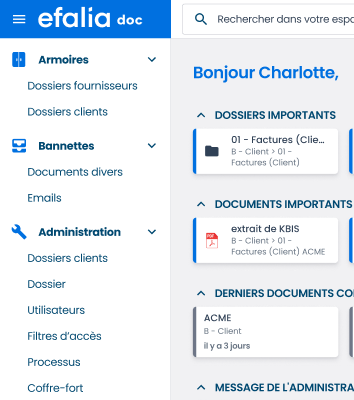 facette logiciel efalia doc ged finance