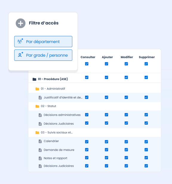 capture ecran logiciel efalia doc ged commande publique droits
