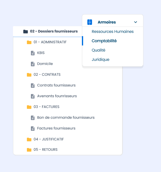 capture ecran logiciel ged transverse efalia doc plan de classement comptabilite