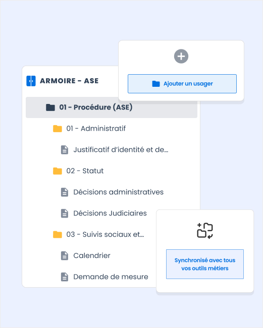 capture ecran logiciel ged efalia doc action sociale service public ajout usager
