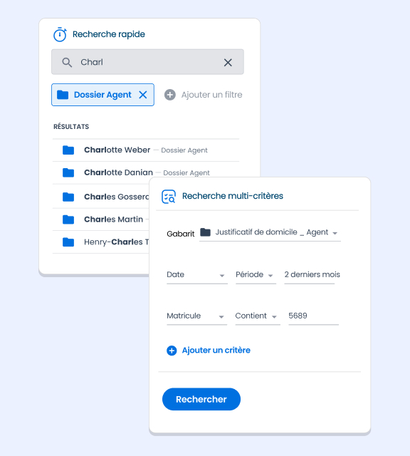 capture ecran logiciel efalia doc ged transverse service public recherche