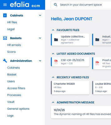icon efalia ecm software HR