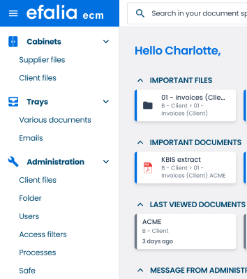 software facet efalia doc ecm finance