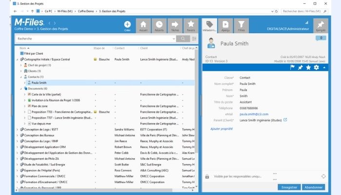 capture logiciel m-files