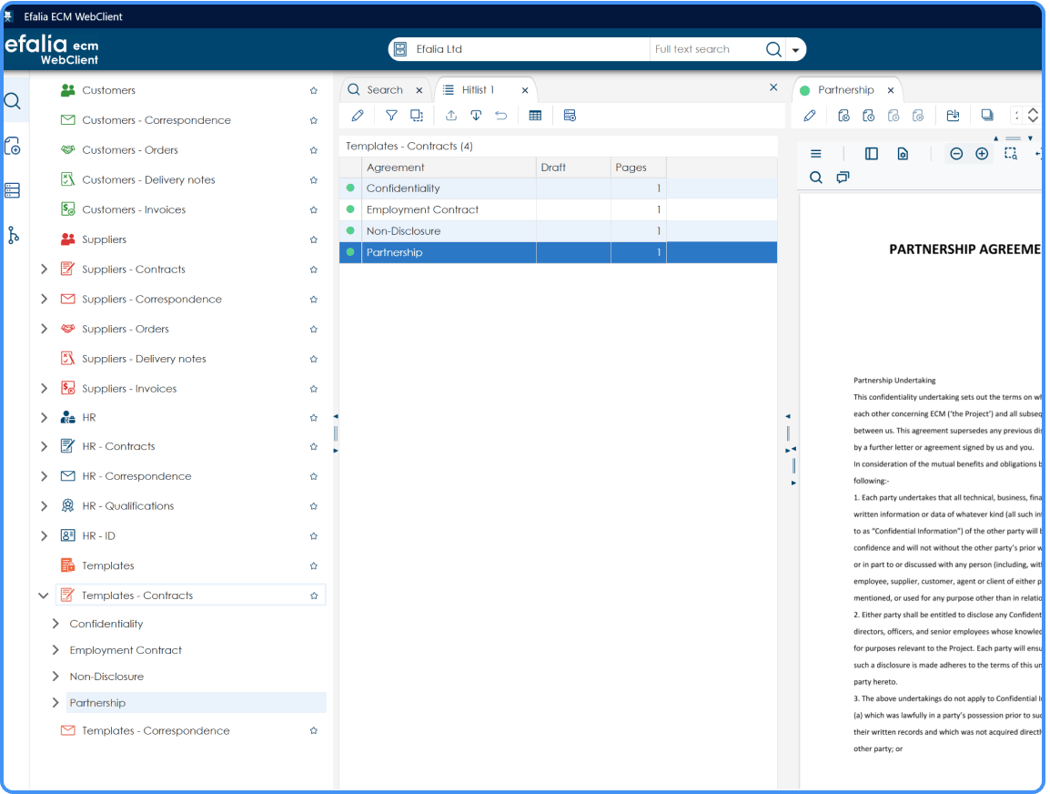 screen capture efalia software ecm main quality