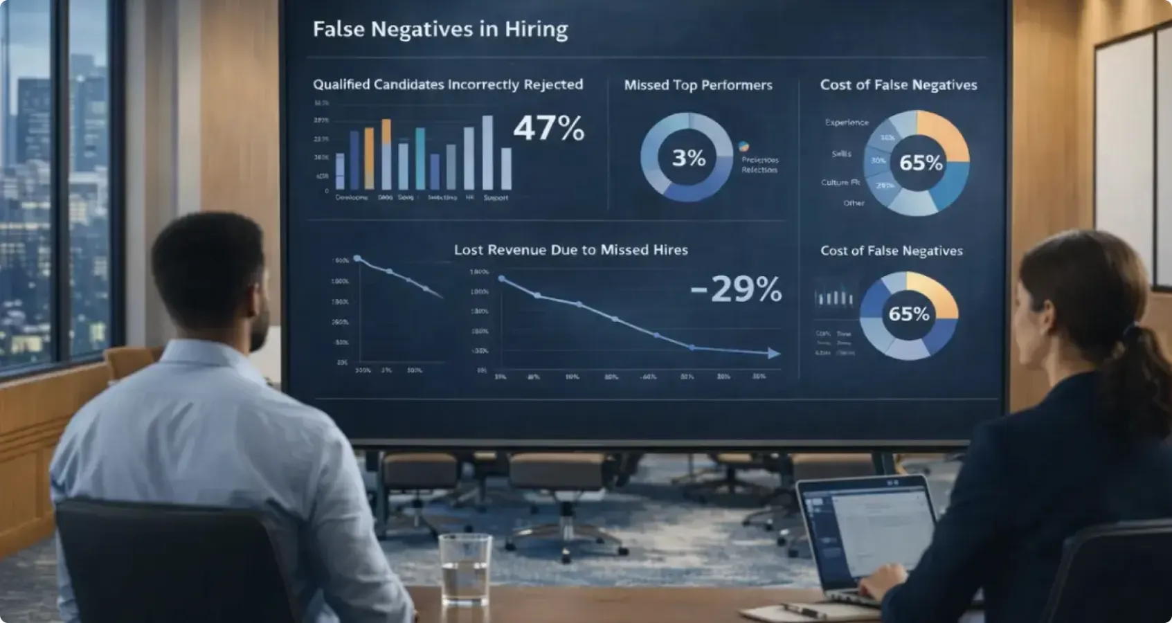 Chart illustrating impact of false negatives