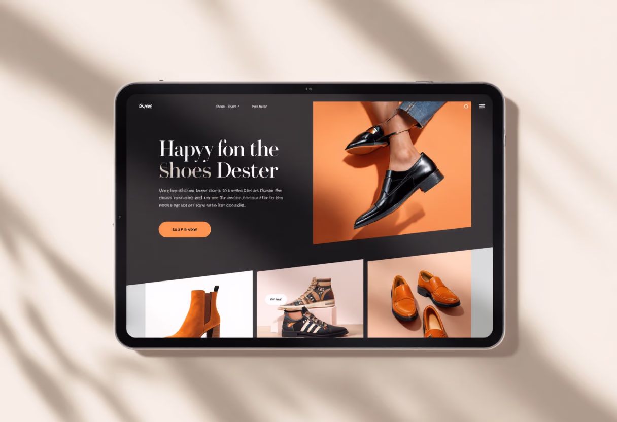 [digital project] image of fashion trends featuring footwear (for a footwear store)