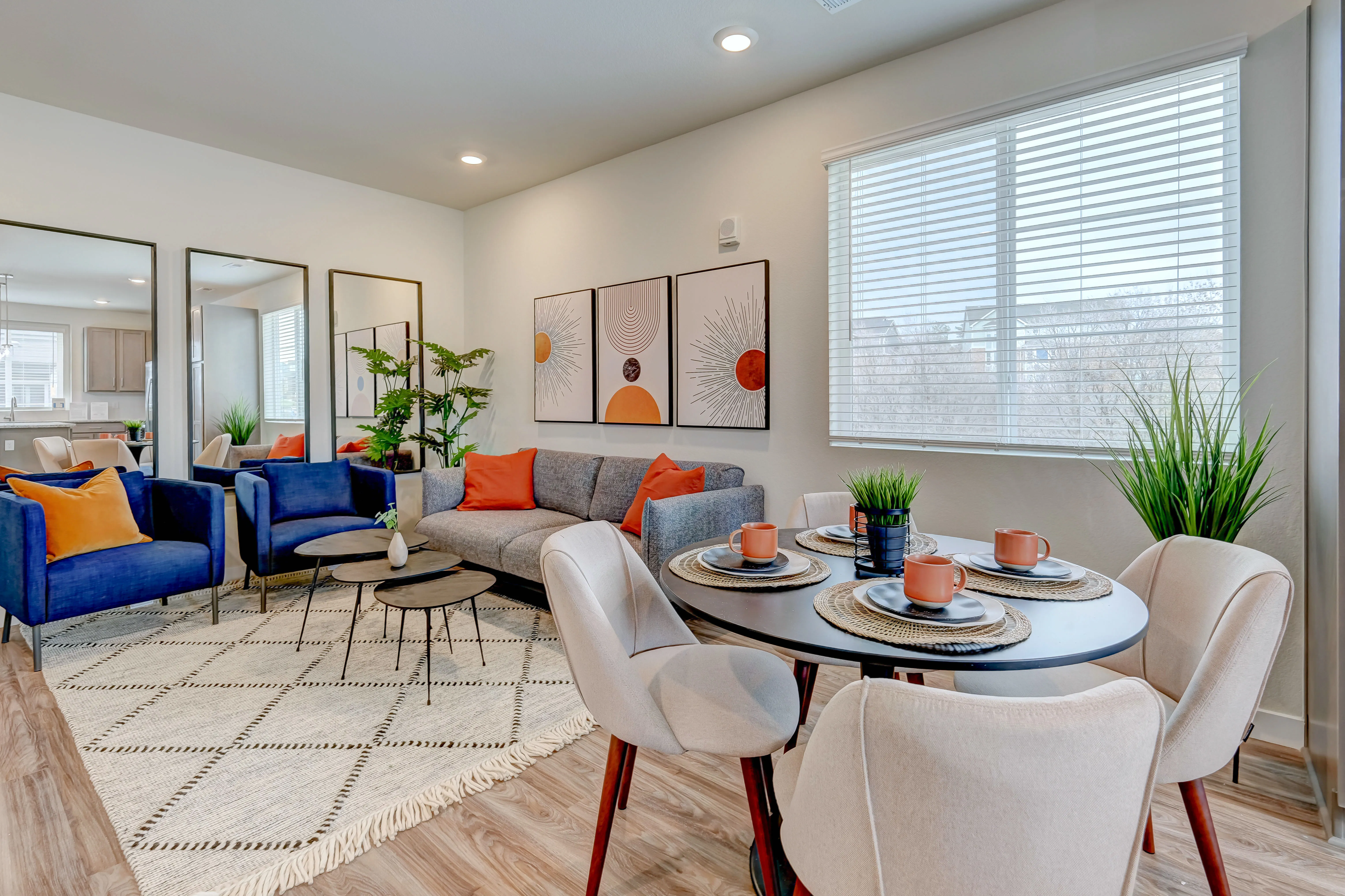 living and dining area