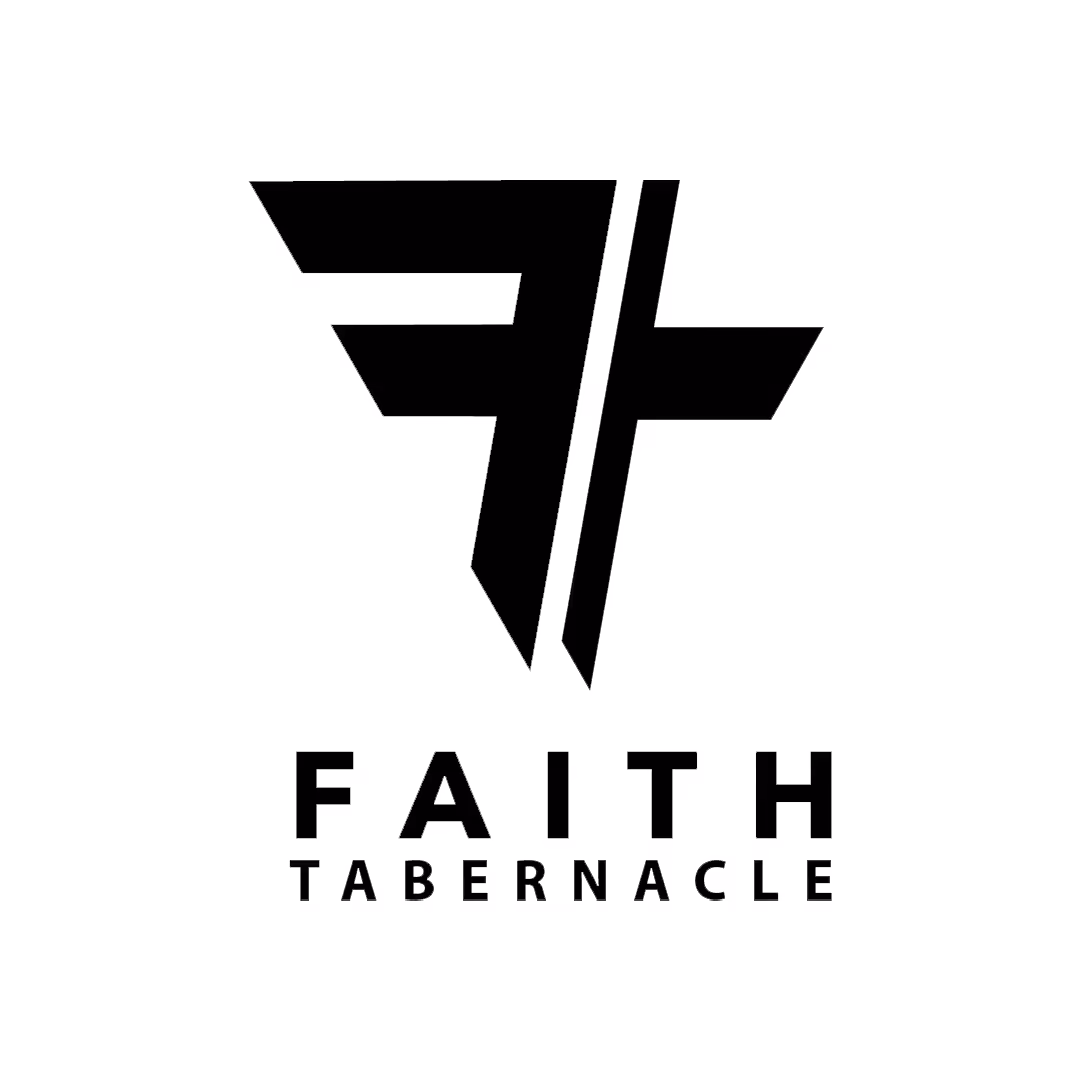 Black stylized letters 'FT' above the words 'FAITH TABERNACLE' in bold uppercase font.