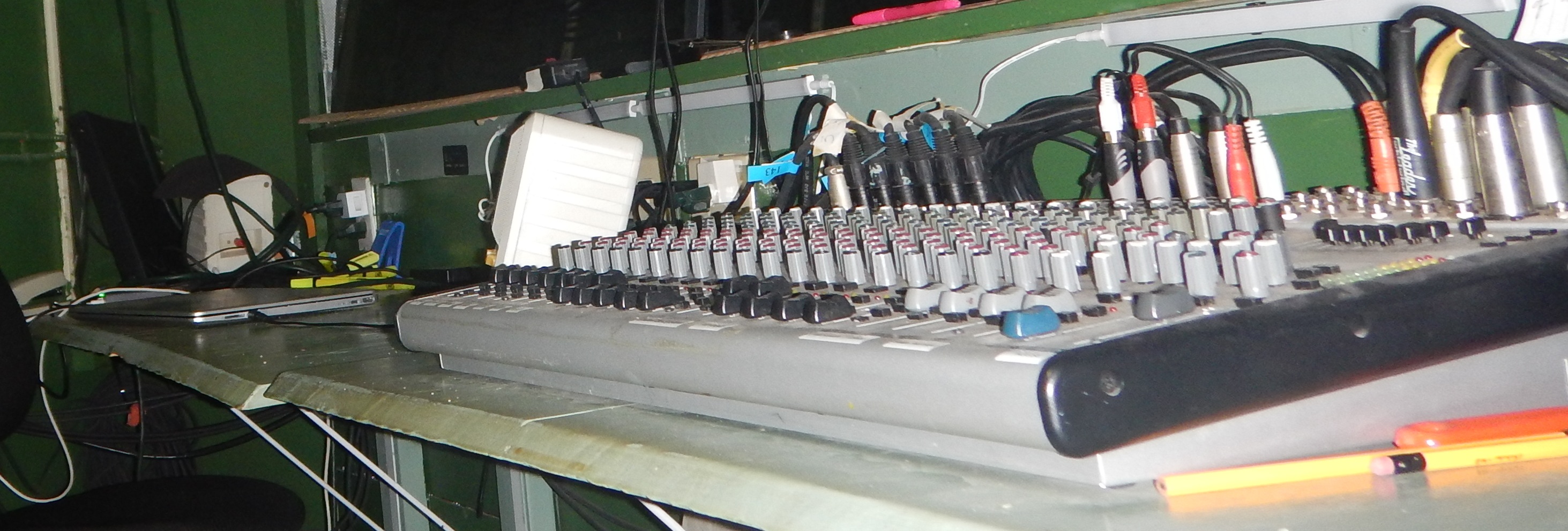 Control board in "the booth".