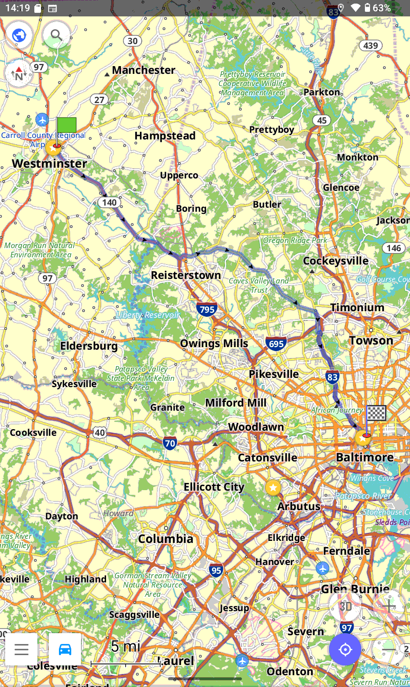 Map from Westminster