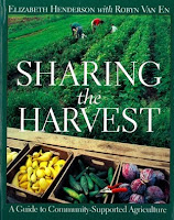 Book cover for Sharing the Harvest about community-supported agriculture guide