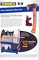 Tormax handheld electric mixer product advertisement showing features and specifications