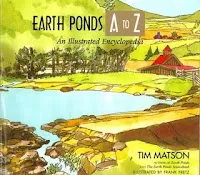 Earth Ponds A to Z illustrated encyclopedia book cover by Tim Watson