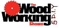 The Wood Working Shows logo with red gear and black text