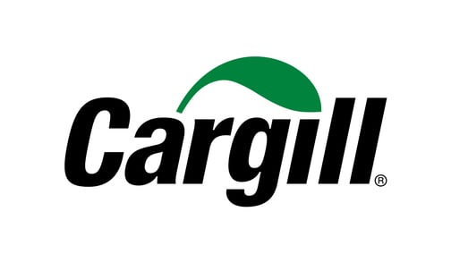 cargill logo in black with green leaf