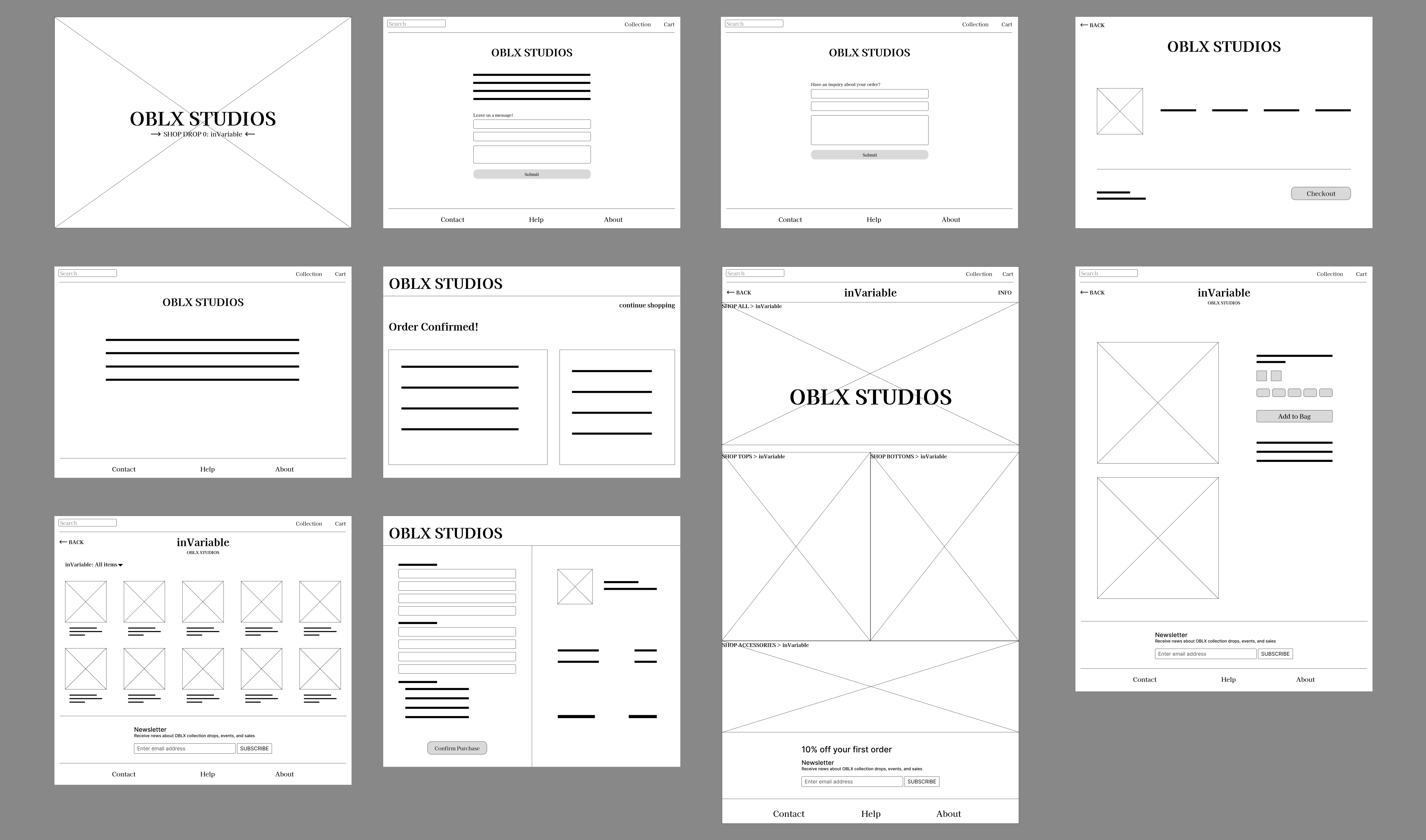 OBLX Digital Wireframes